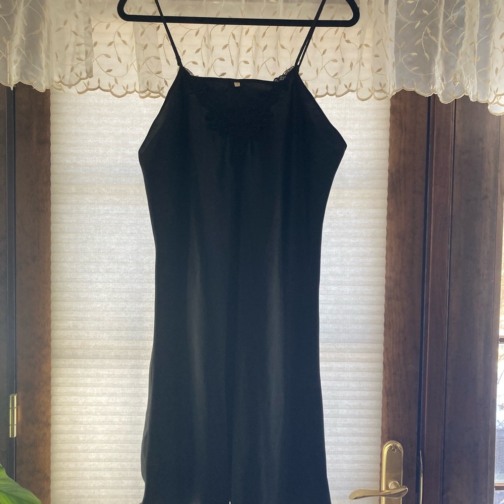 Elegant Black Slip Dress